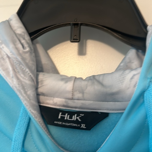 Huk Teal Performance Hoodie - Picture 2 of 3